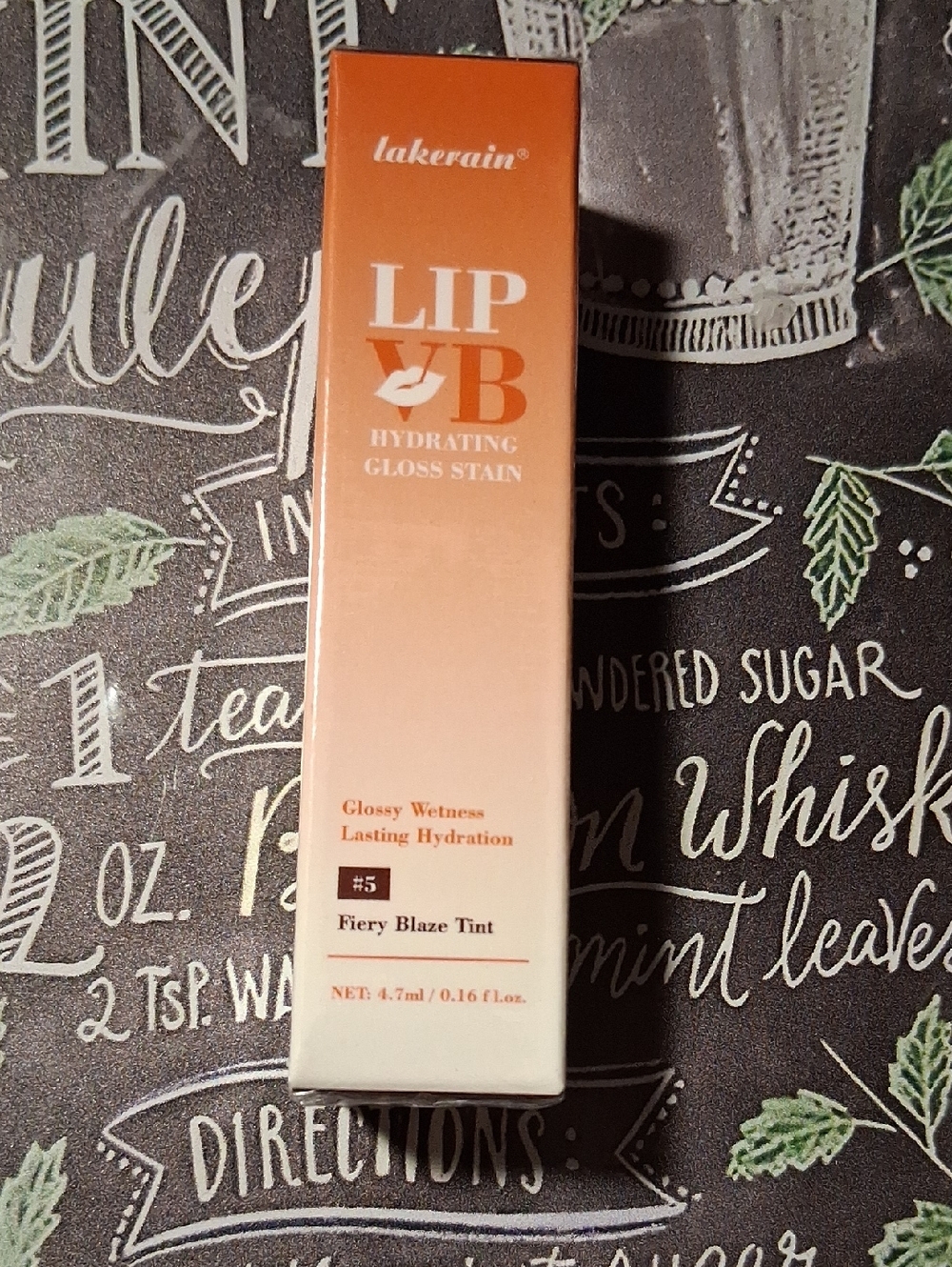 NIB! Lakerain Lip VB Hydrating Gloss Stain